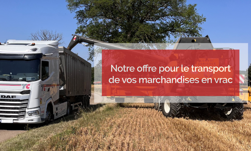 Visuel actualité Notre offre pour le transport de vos marchandises en vrac